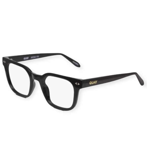 QUAY Page Turner Bluelight Glasses Black Frame Blue Light Blocking Lenses NWT - Picture 3 of 11